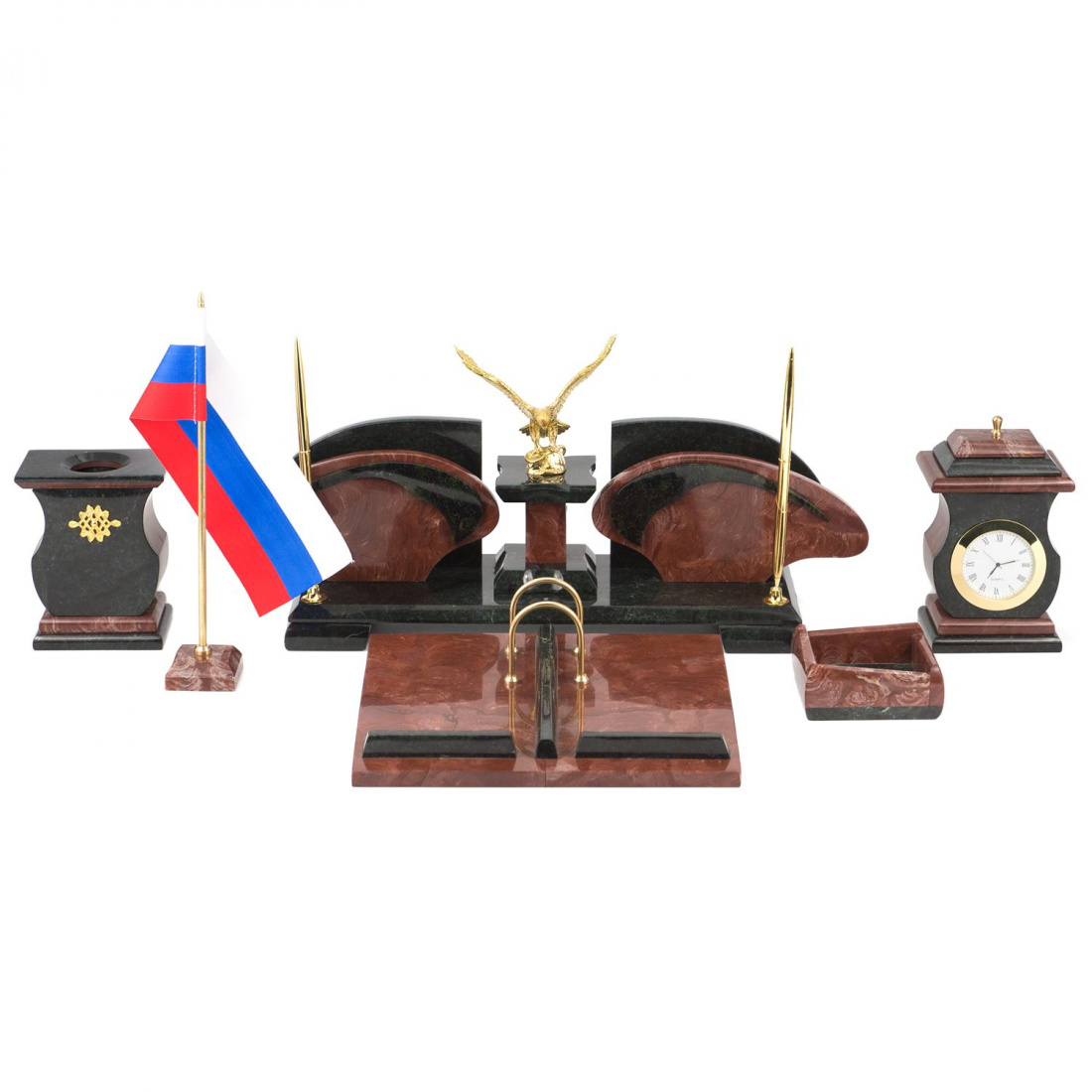 картинка 117865 Набор настольный "Орел", лемезит магазин подарков "Хапанцы" являющийся официальным дистрибьютором в России картинка 117865 Набор настольный "Орел", лемезит от магазина подарков "Хапанцы"