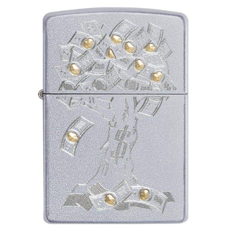 �������� 29999�Zippo�Money�Tree�Design,���������Satin�Chrome�������������������� �� �������� �������� "�������"